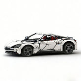 1:8 2024 Cream White UK Grand Tourer DB11 Static Sports Car Building Blocks - 2860 PCS