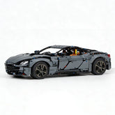 1:8 2024 Dark Gray UK Grand Tourer DB11 Static Sports Car Building Blocks - 2861 PCS