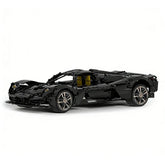 1:8 Black AM Valkyrie Sports Car Building Blocks - 2514 PCS