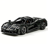 1:8 Black Hennessey F5 Lukas MOD Sports Car Building Blocks - 3048 PCS