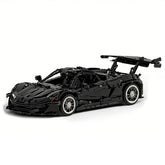 1:8 Black P1-GTR Dynamic Sports Car Building Blocks - 3222 PCS