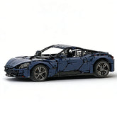 1:8 Dark Blue UK Grand Tourer DB11 Static Sports Car Building Blocks - 2860 PCS