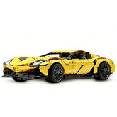 1:8 IL Toro Azzuro Static Sports Car Building Blocks (Yellow/White/Red/Black) - 2586 PCS