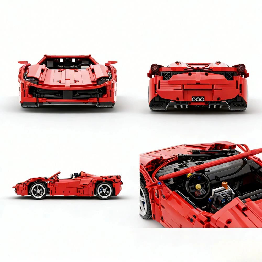 1:10 Red Spider Sports Car Building Blocks - 2046 PCS