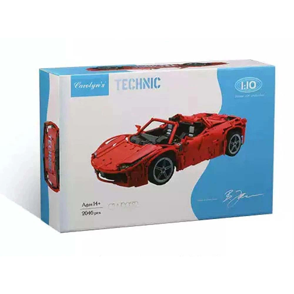 1:10 Red Spider Sports Car Building Blocks - 2046 PCS